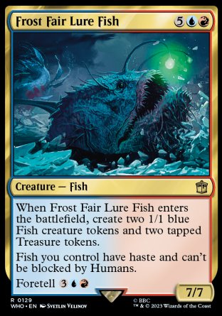 (129) Magic The Gathering Universes Beyond: Doctor Who Single: Frost Fair Lure Fish Rare