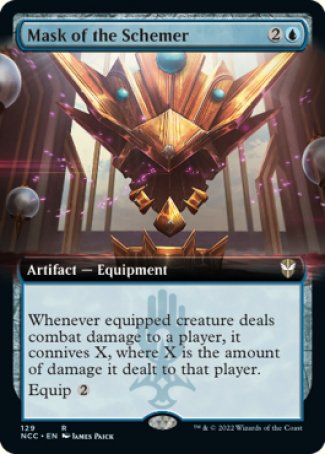 (129) Magic The Gathering Commander: Streets of New Capenna: Extras Single: Mask of the Schemer Rare