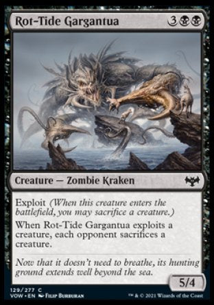 (129) Magic The Gathering Innistrad: Crimson Vow Single: Rot-Tide Gargantua Holo Common