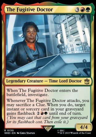 (130) Magic The Gathering Universes Beyond: Doctor Who Single: The Fugitive Doctor Holo Rare