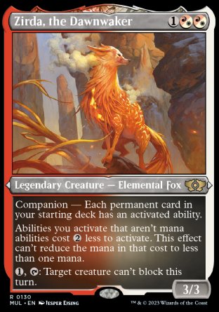(130) Magic The Gathering Multiverse Legends Single: Zirda, the Dawnwaker (V.2) Rare