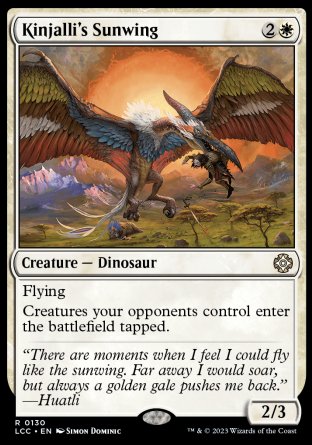 (130) Magic The Gathering Commander: The Lost Caverns of Ixalan Single: Kinjalli's Sunwing Holo Rare