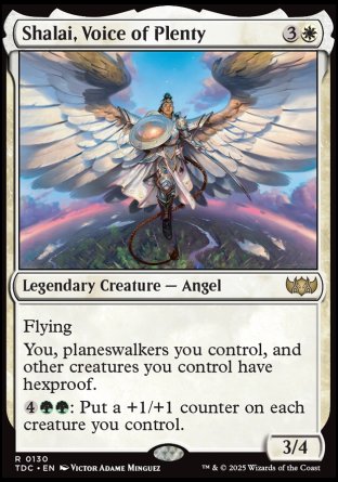(130) Magic The Gathering Commander: Tarkir: Dragonstorm Single: Shalai, Voice of Plenty Rare