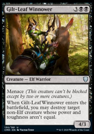 (130/361) Magic The Gathering Commander Legends Single: Gilt-Leaf Winnower Holo Uncommon