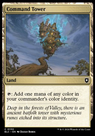 (130) Magic The Gathering Commander: Bloomburrow Single: Command Tower Common