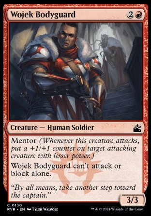 (130) Magic The Gathering Ravnica Remastered Single: Wojek Bodyguard Common