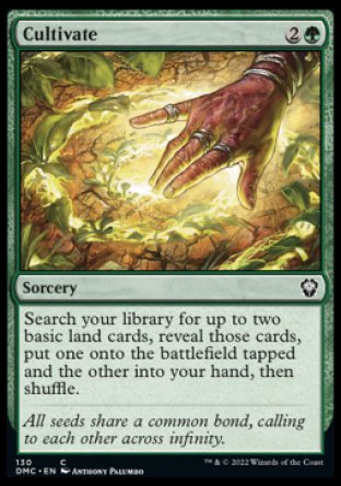 (130) Magic The Gathering Commander: Dominaria United Single: Cultivate Common