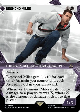 (130) Magic The Gathering Universes Beyond: Assassin's Creed: Extras Single: Desmond Miles (V.1) Rare