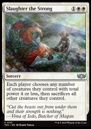 (131) Magic The Gathering Commander: Tarkir: Dragonstorm Single: Slaughter the Strong Uncommon