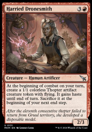 (131) Magic The Gathering Murders at Karlov Manor Single: Harried Dronesmith Holo Uncommon