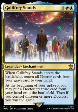 (132) Magic The Gathering Universes Beyond: Doctor Who Single: Gallifrey Stands Holo Rare