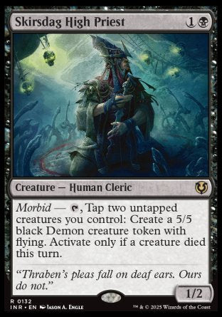 (132) Magic The Gathering Innistrad Remastered Single: Skirsdag High Priest Holo Rare