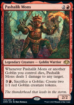 (133) Magic The Gathering Dominaria Remastered Single: Pashalik Mons Holo Rare