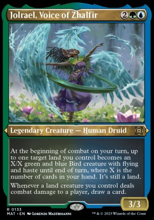 (133) Magic The Gathering March of the Machine: The Aftermath: Extras Single: Jolrael, Voice of Zhalfir (V.2) Holo Rare