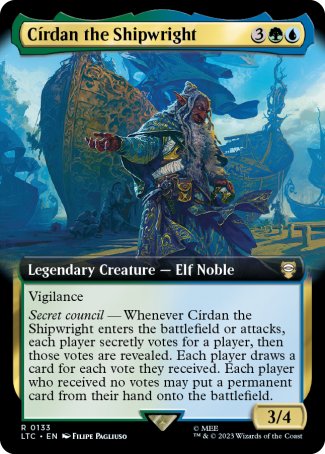 (133) Magic The Gathering Commander: The Lord of the Rings: Tales of Middle-earth: Extras Single: C������rdan the Shipwright Rare