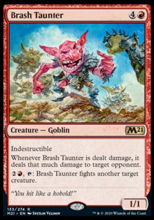 (133) Magic The Gathering Core 2021: Promos Single: Brash Taunter (V.2) Holo Rare