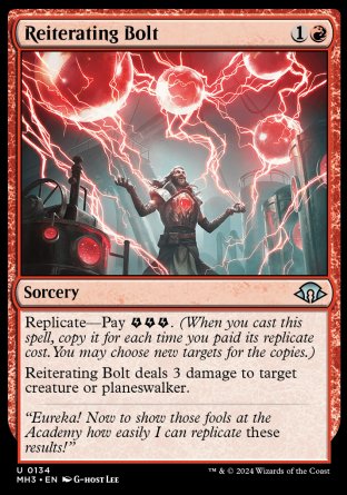 (134) Magic The Gathering Modern Horizons 3 Single: Reiterating Bolt Uncommon