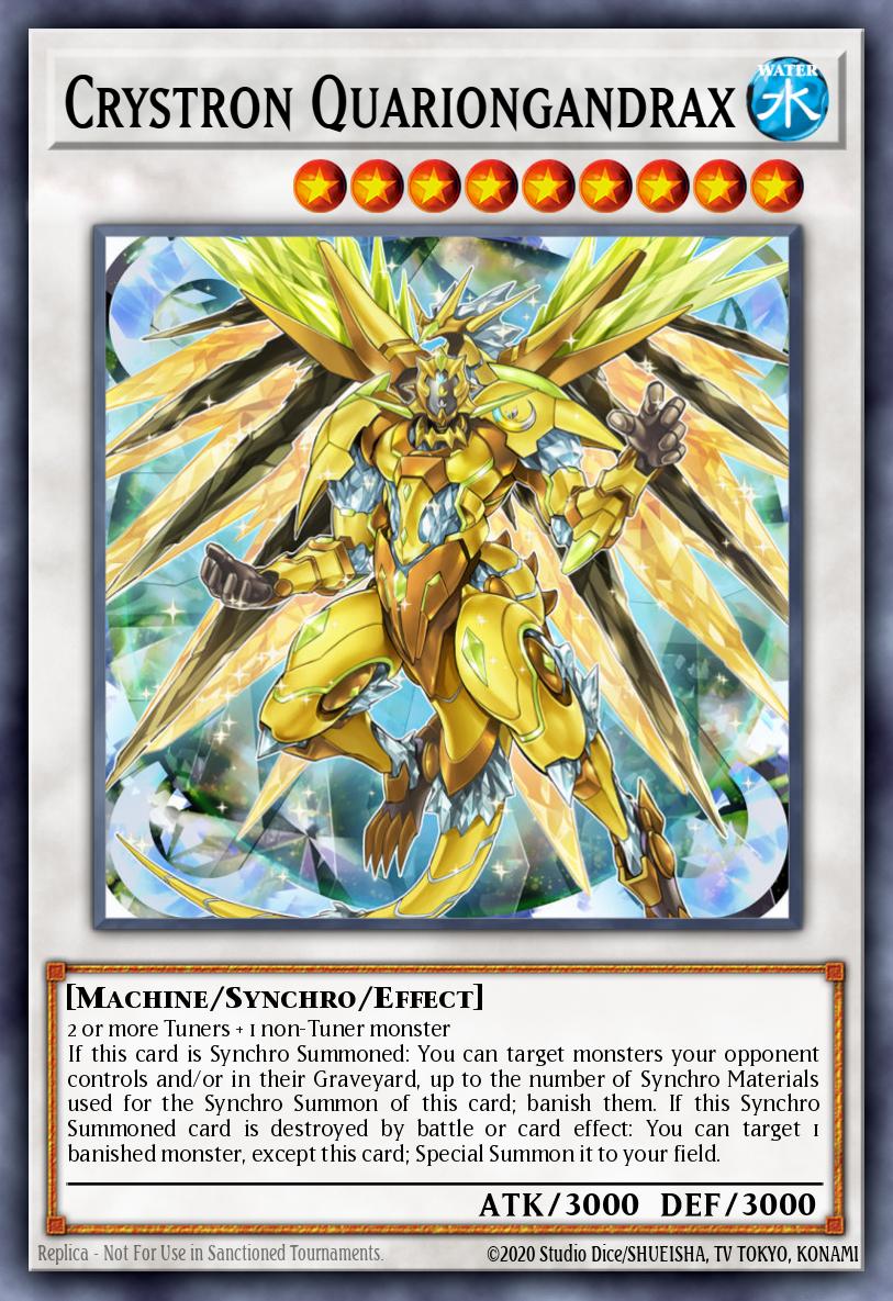 (087) YuGiOh TCG MZTM: Maze of the Master Single: Crystron Quariongandrax Rare
