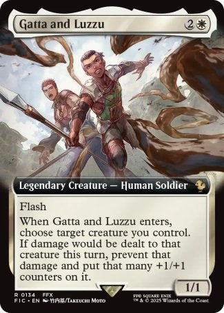 (134) Magic The Gathering Commander: Magic: The Gathering - FINAL FANTASY: Extras Single: Gatta and Luzzu Holo Rare