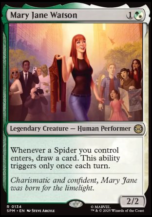 (134) Magic The Gathering Magic: The Gathering | Marvel's Spider-Man Single: Mary Jane Watson Rare