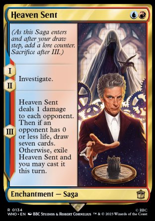 (134) Magic The Gathering Universes Beyond: Doctor Who Single: Heaven Sent Holo Rare
