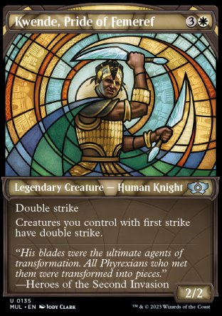 (135) Magic The Gathering Multiverse Legends Single: Kwende, Pride of Femeref (V.3) Holo Uncommon