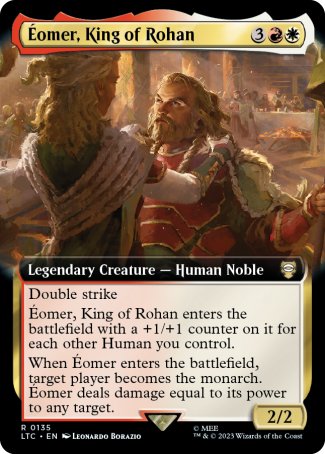 (135) Magic The Gathering Commander: The Lord of the Rings: Tales of Middle-earth: Extras Single: ������omer, King of Rohan Rare