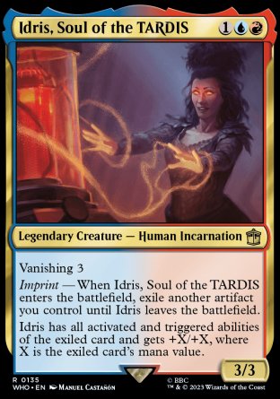 (135) Magic The Gathering Universes Beyond: Doctor Who Single: Idris, Soul of the TARDIS Holo Rare