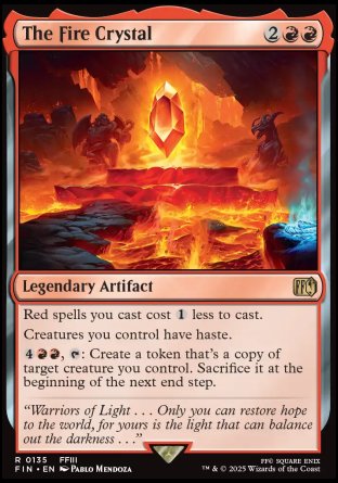 (135) Magic The Gathering Magic: The Gathering - FINAL FANTASY: Promos Single: The Fire Crystal Holo Rare