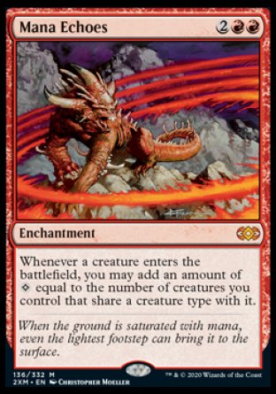 (136/332) Magic The Gathering Double Masters Single: Mana Echoes Holo Mythic