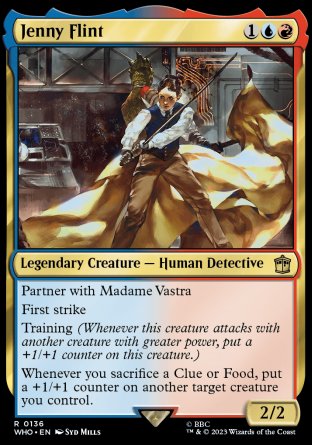 (136) Magic The Gathering Universes Beyond: Doctor Who Single: Jenny Flint Holo Rare