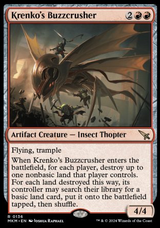 (136) Magic The Gathering Murders at Karlov Manor Single: Krenko's Buzzcrusher Rare