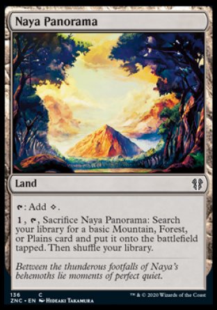 (136) Magic The Gathering Commander: Zendikar Rising Single: Naya Panorama Common