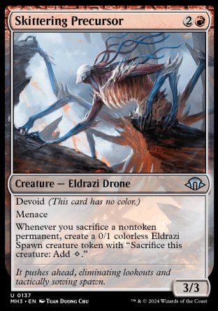 (137) Magic The Gathering Modern Horizons 3 Single: Skittering Precursor Holo Uncommon