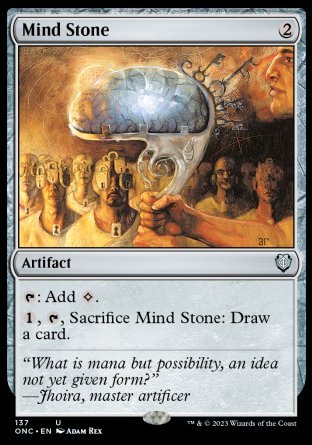 (137) Magic The Gathering Commander: Phyrexia: All Will Be One Single: Mind Stone Uncommon