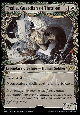 (137) Magic The Gathering Multiverse Legends Single: Thalia, Guardian of Thraben (V.4) Holo Rare