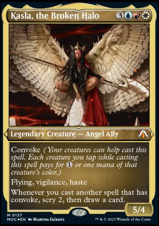 (137) Magic The Gathering Commander: March of the Machine: Extras Single: Kasla, the Broken Halo (V.2) Mythic