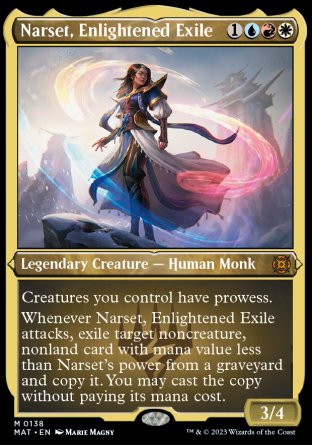 (138) Magic The Gathering March of the Machine: The Aftermath: Extras Single: Narset, Enlightened Exile (V.2) Holo Mythic
