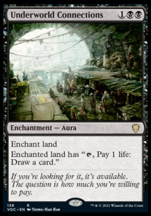 (138) Magic The Gathering Commander: Innistrad: Crimson Vow Single: Underworld Connections Rare