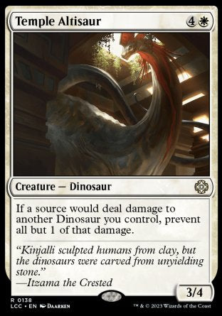 (138) Magic The Gathering Commander: The Lost Caverns of Ixalan Single: Temple Altisaur Rare