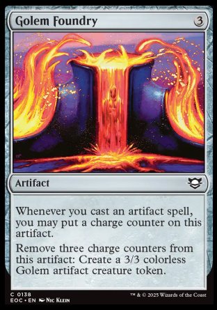 (138) Magic The Gathering Commander: Edge of Eternities Single: Golem Foundry Common