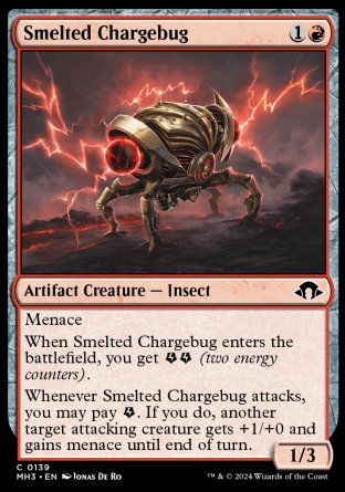 (139) Magic The Gathering Modern Horizons 3 Single: Smelted Chargebug Common