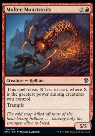 (139) Magic The Gathering Dominaria United Single: Molten Monstrosity Common