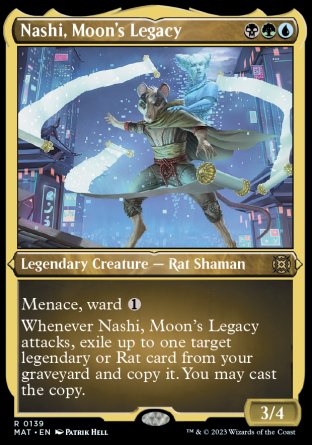 (139) Magic The Gathering March of the Machine: The Aftermath: Extras Single: Nashi, Moon's Legacy (V.2) Rare