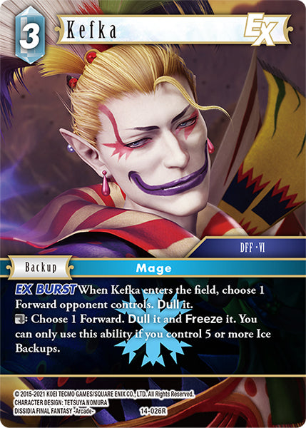 (026) Final Fantasy TCG Opus XIV: Crystal Abyss Single: Kefka (14-026) Rare