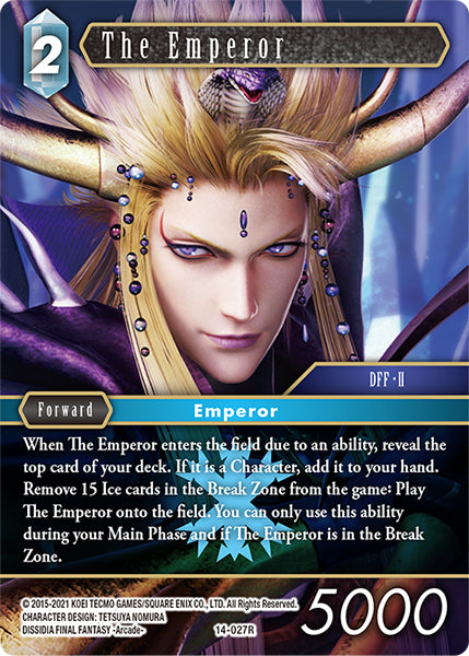(027) Final Fantasy TCG Opus XIV: Crystal Abyss Single: The Emperor (14-027) Holo Rare