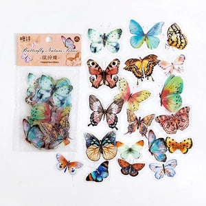 Original Deco Stickers: Butterfly: Colorful