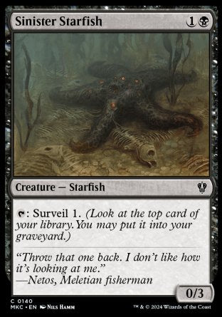 (140) Magic The Gathering Commander: Murders at Karlov Manor Single: Sinister Starfish Common