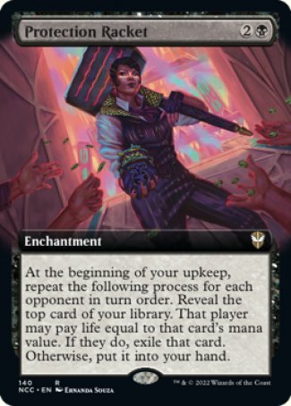 (140) Magic The Gathering Commander: Streets of New Capenna: Extras Single: Protection Racket Rare