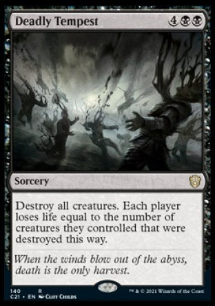 (140) Magic The Gathering Commander: Strixhaven Single: Deadly Tempest Rare